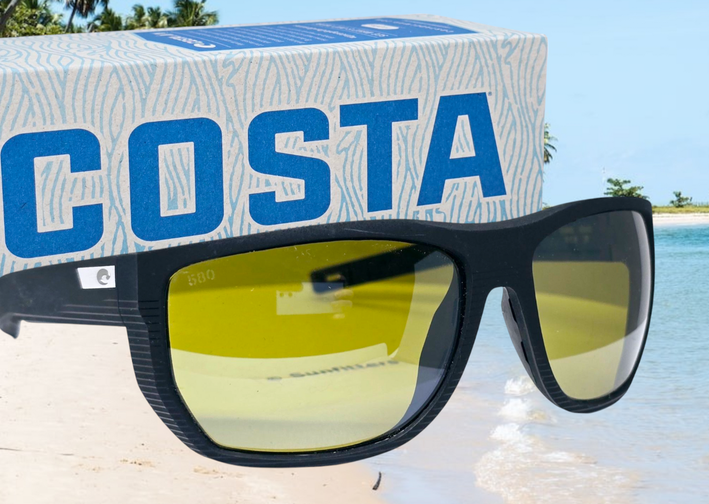 Costa Del Mar SANTIAGO sunglasses - Net Black/Sunrise Silver Mirror 580G