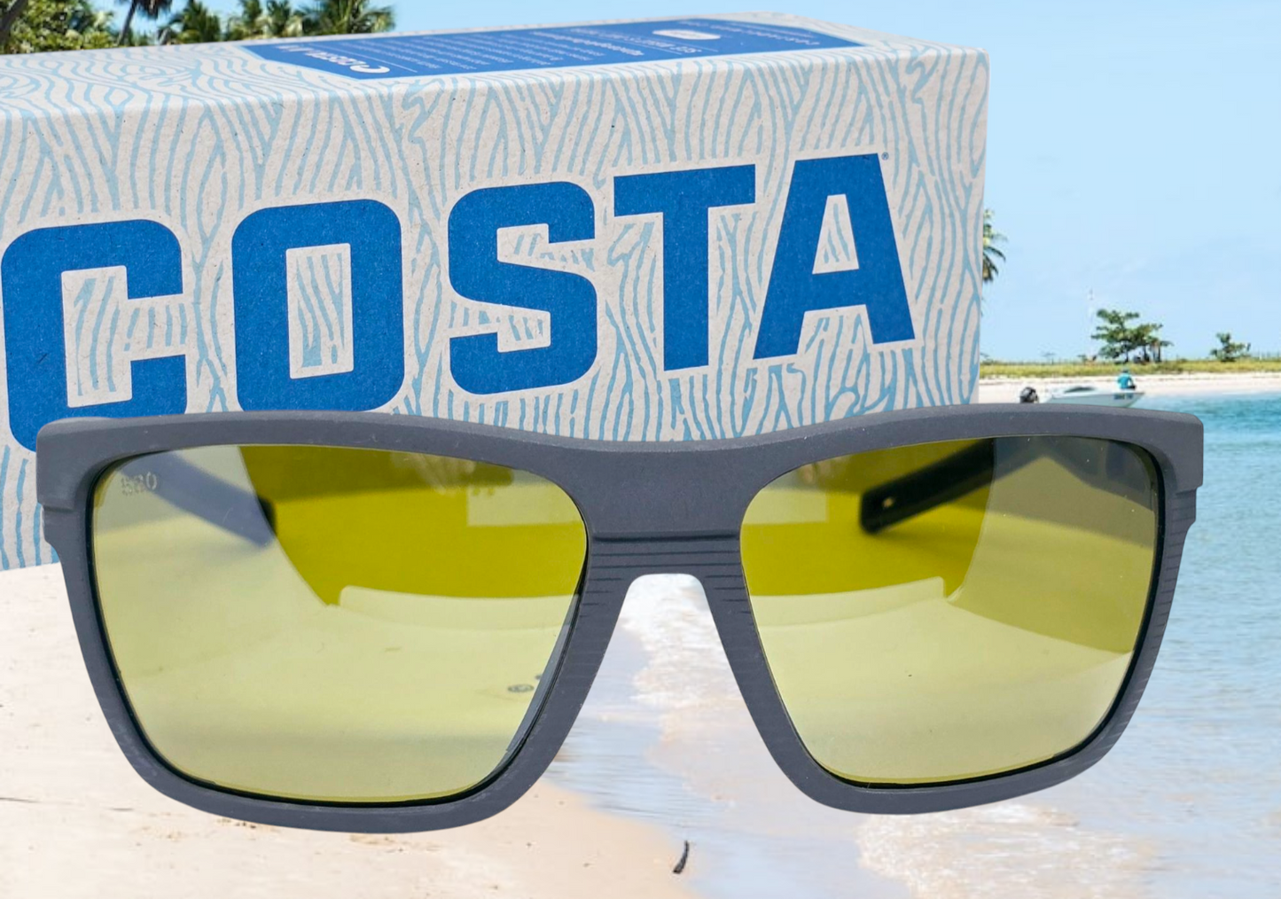 Costa Del Mar PARGO sunglasses - Dark Gray/Sunrise Silver Mirror 580G