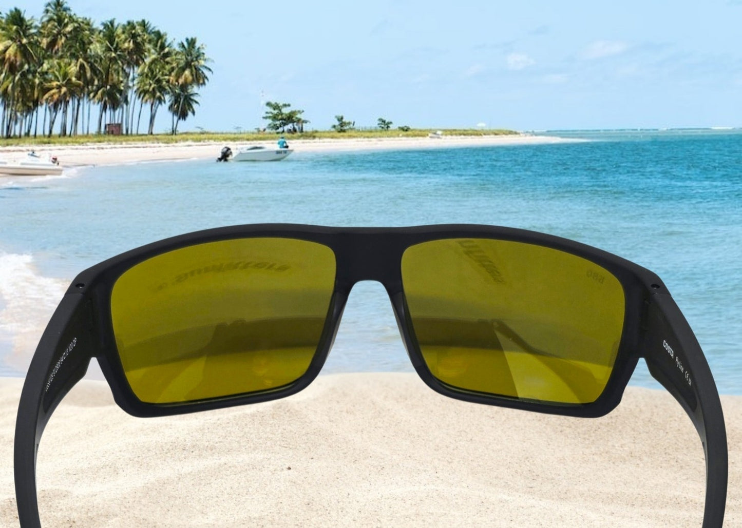 Costa Del Mar FLY LINE sunglasses - Matte Black/Sunrise Silver Mirror 580G