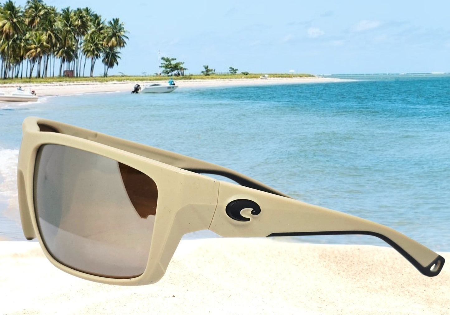 Costa Del Mar FLY LINE sunglasses - Matte Sand/Copper Silver Mirror 580G