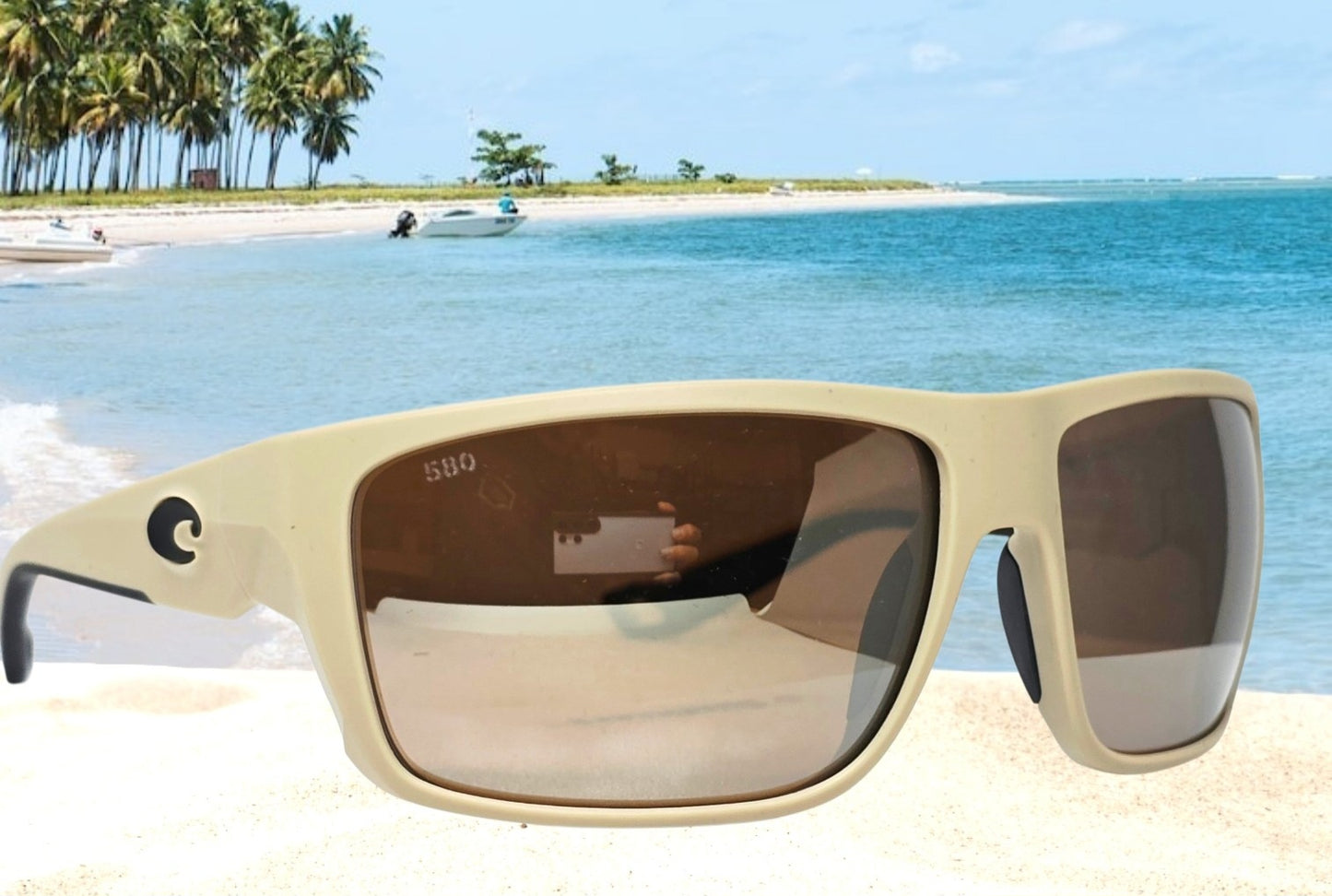 Costa Del Mar FLY LINE sunglasses - Matte Sand/Copper Silver Mirror 580G