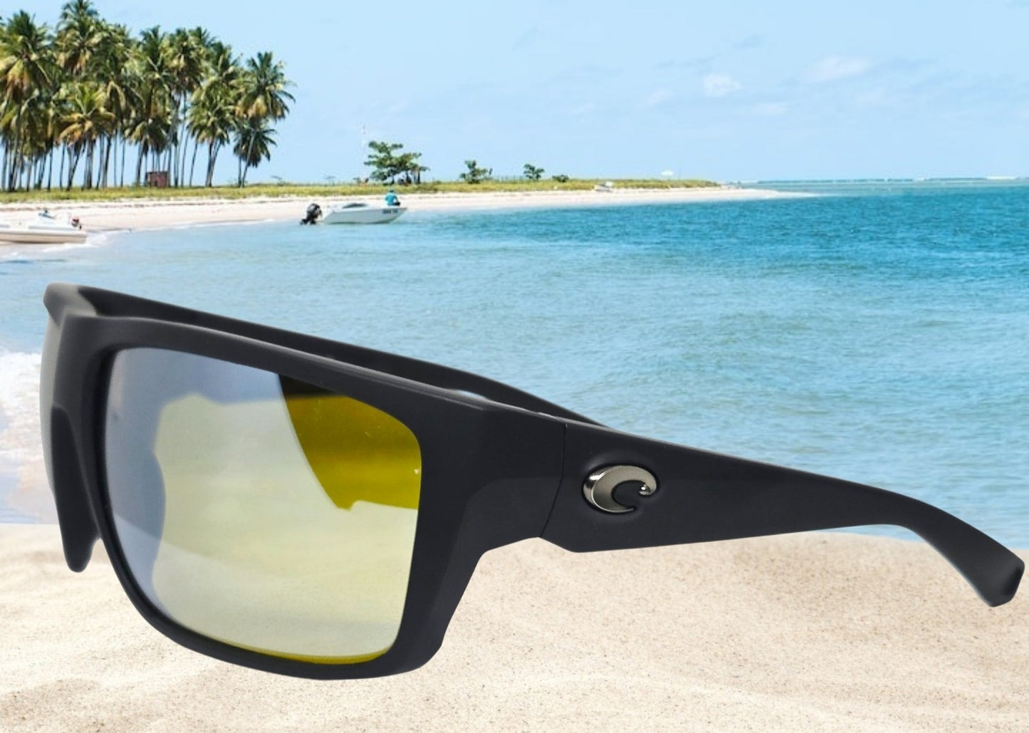Costa Del Mar FLY LINE sunglasses - Matte Black/Sunrise Silver Mirror 580G