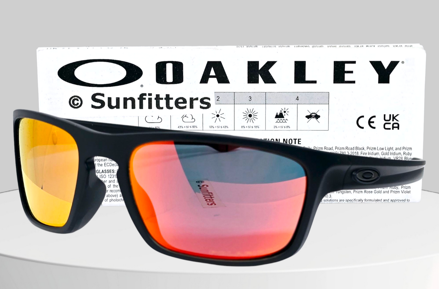Oakley SLIVER STEALTH sunglasses - Matte Black/Ruby Iridium POLARIZED