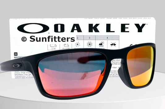 Oakley SLIVER STEALTH sunglasses - Matte Black/Ruby Iridium POLARIZED