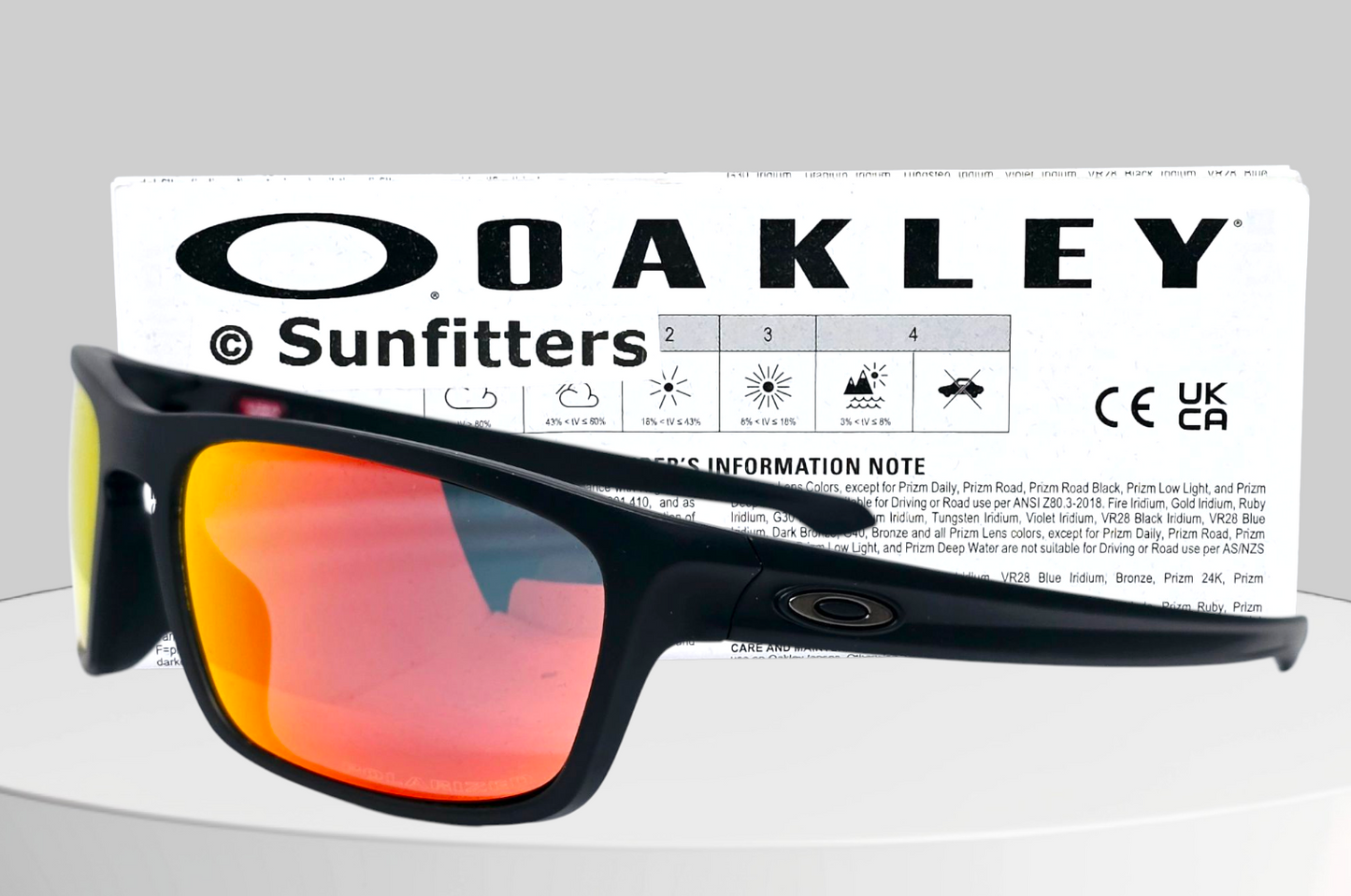 Oakley SLIVER STEALTH sunglasses - Matte Black/Ruby Iridium POLARIZED