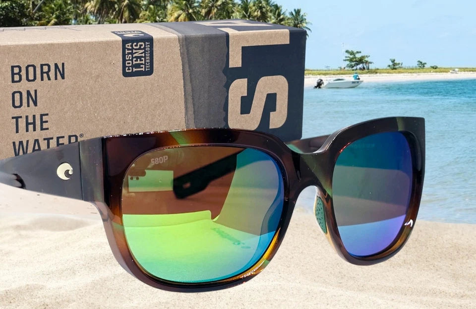Costa Del Mar WATERWOMAN sunglasses - Palm Tortoise/Green Mirror 580P