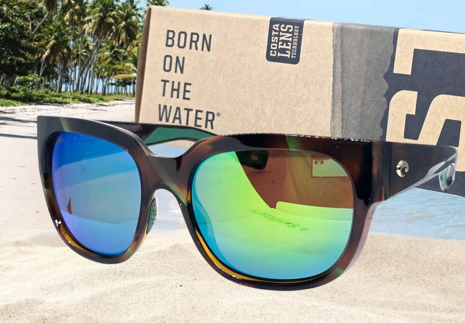 Costa Del Mar WATERWOMAN sunglasses - Palm Tortoise/Green Mirror 580P