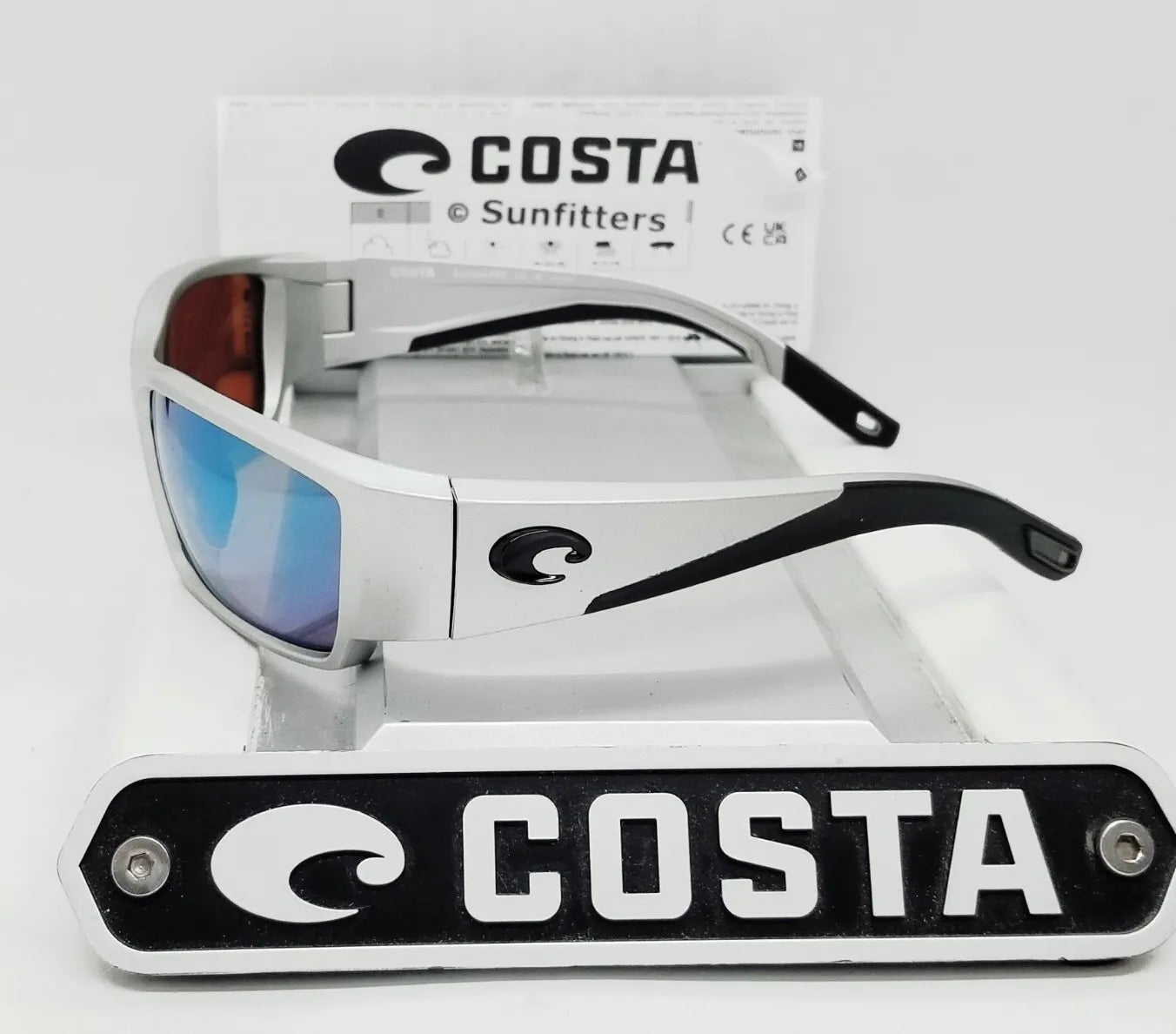 Costa Del Mar CORBINA PRO sunglasses - Metallic Silver/Green Mirror 580G