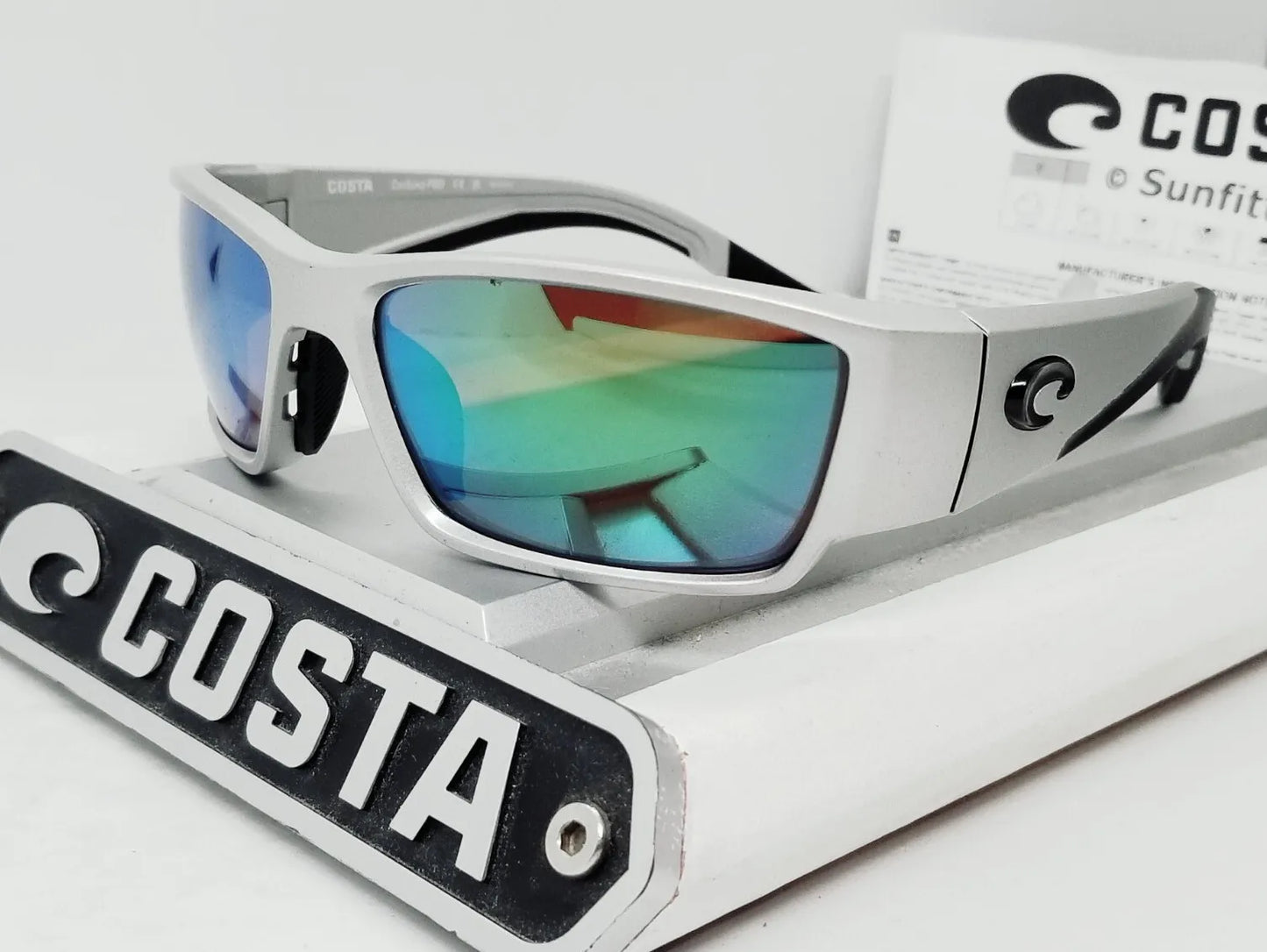 Costa Del Mar CORBINA PRO sunglasses - Metallic Silver/Green Mirror 580G