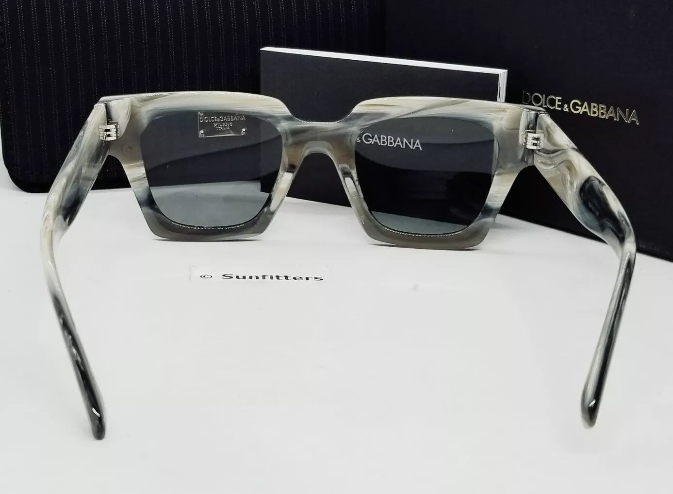 DOLCE & GABBANA DG4413 339087 sunglasses - Grey Horn/Dark Grey