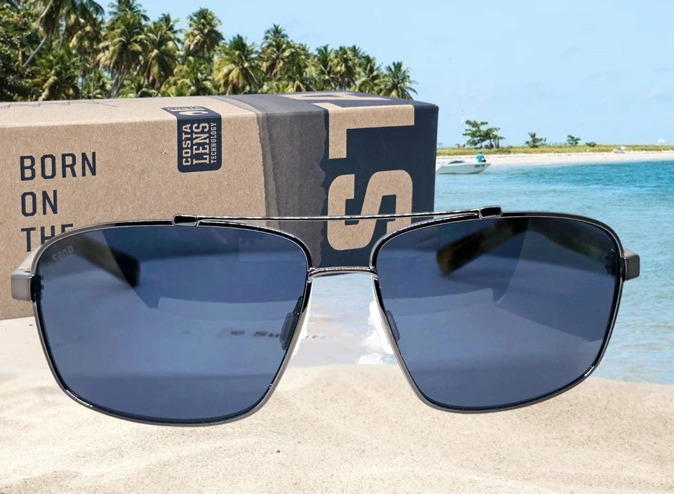 Costa Del Mar FLAGLER sunglasses - Gunmetal/Gray 580P