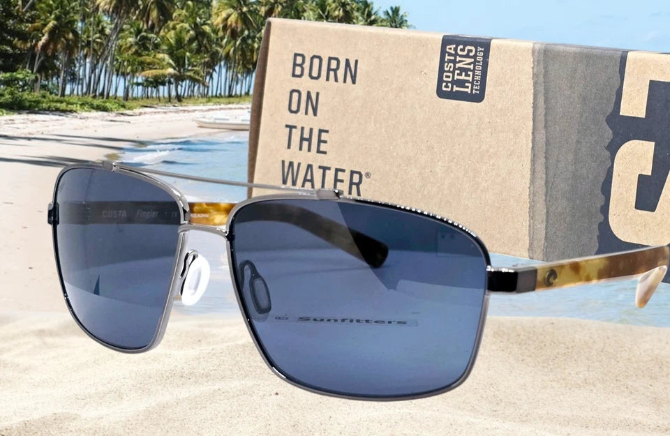 Costa Del Mar FLAGLER sunglasses - Gunmetal/Gray 580P