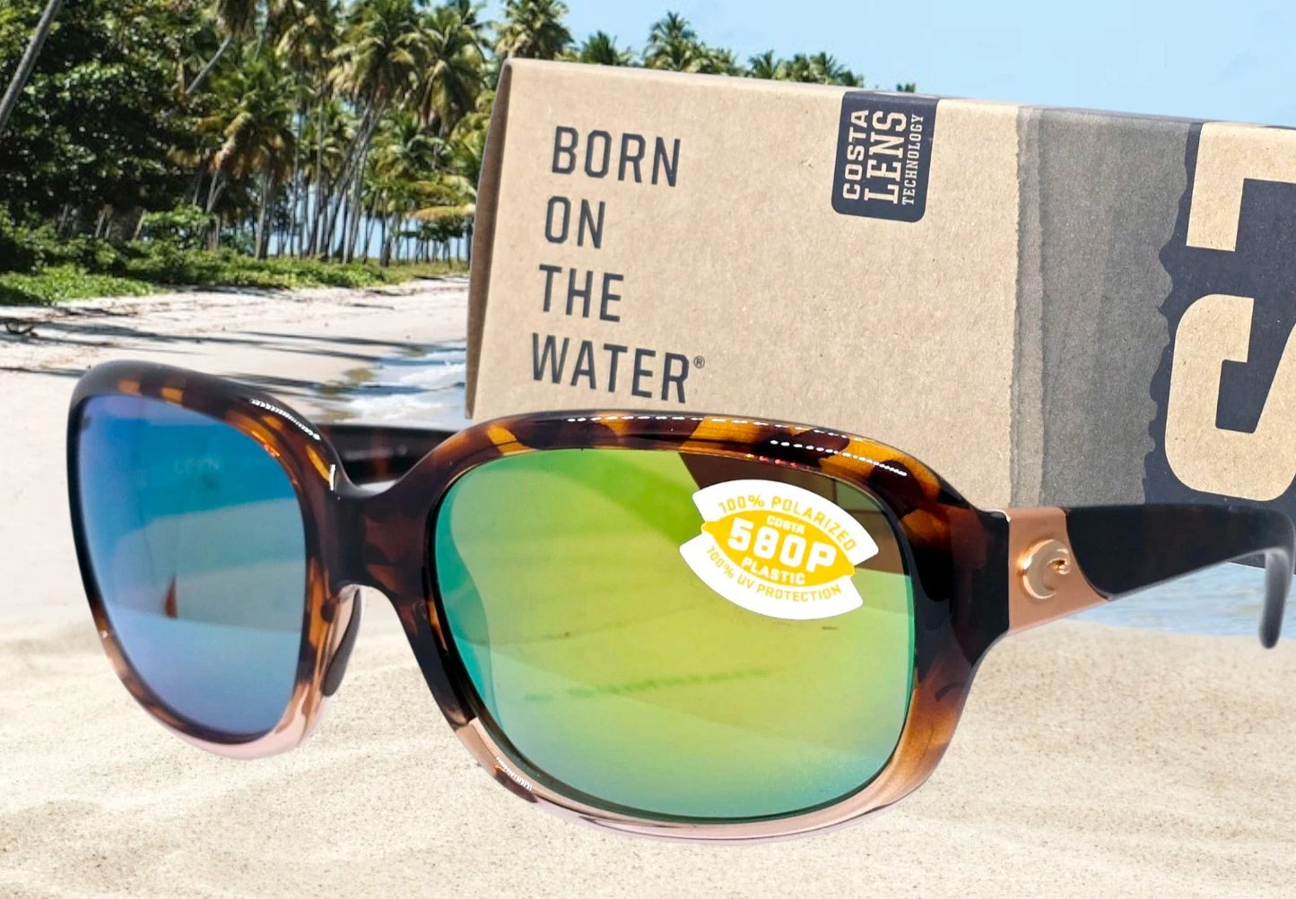 Costa Del Mar GANNET sunglasses - Tortoise Fade/Green Mirror 580P