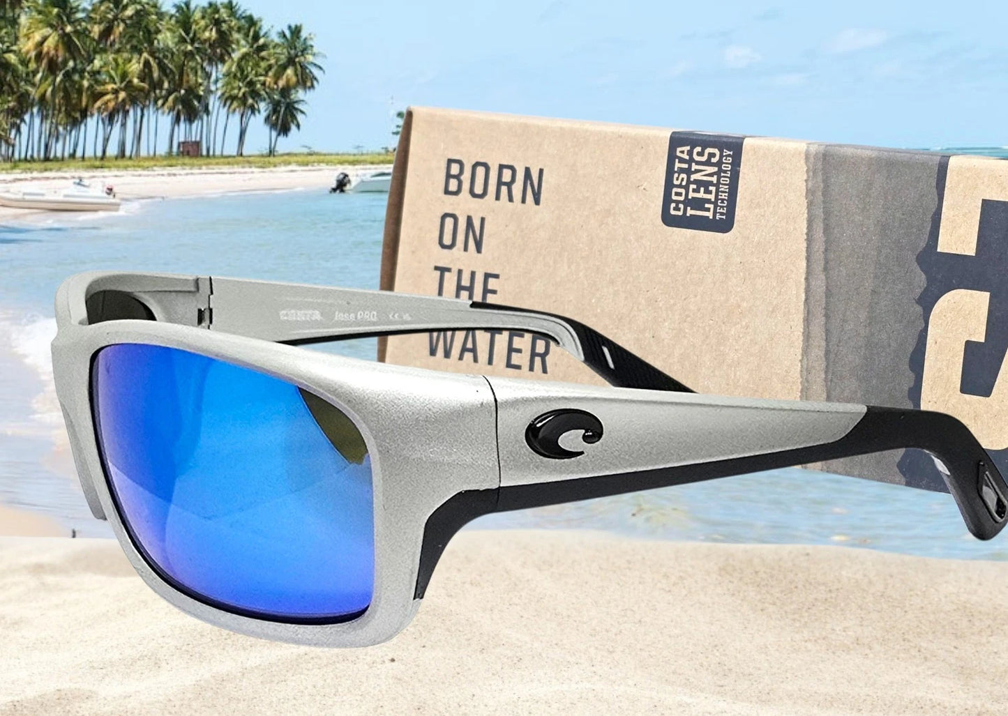 Costa Del Mar JOSE PRO sunglasses - Metallic Silver/Blue Mirror 580G (GLASS)
