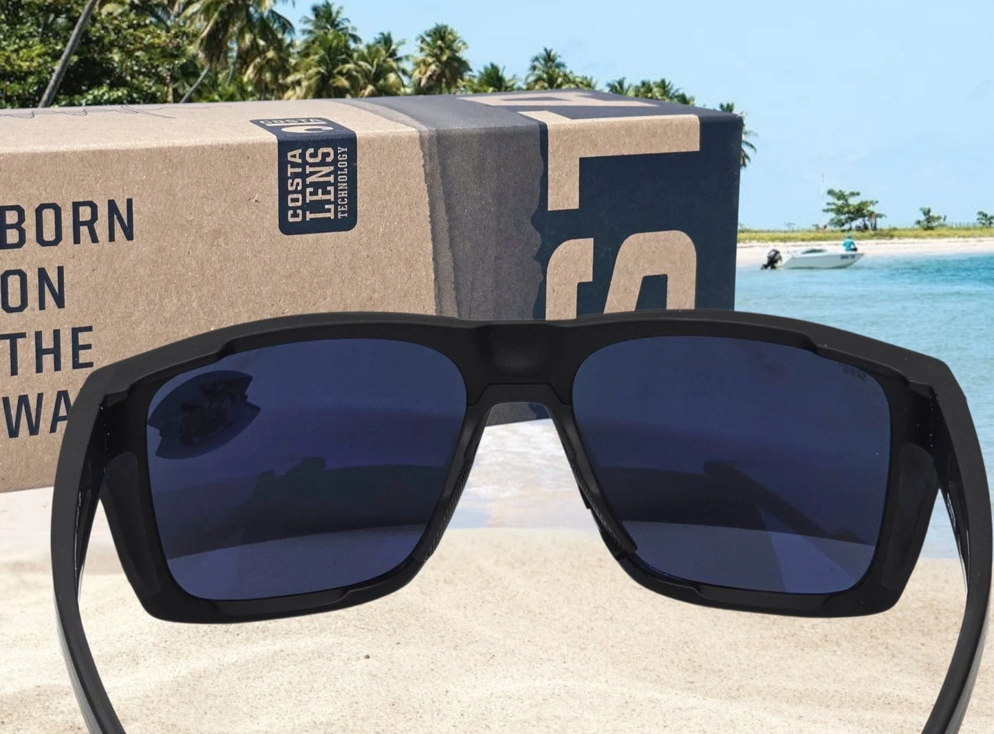 Costa Del Mar LIDO sunglasses - Matte Black/Blue Mirror 580P