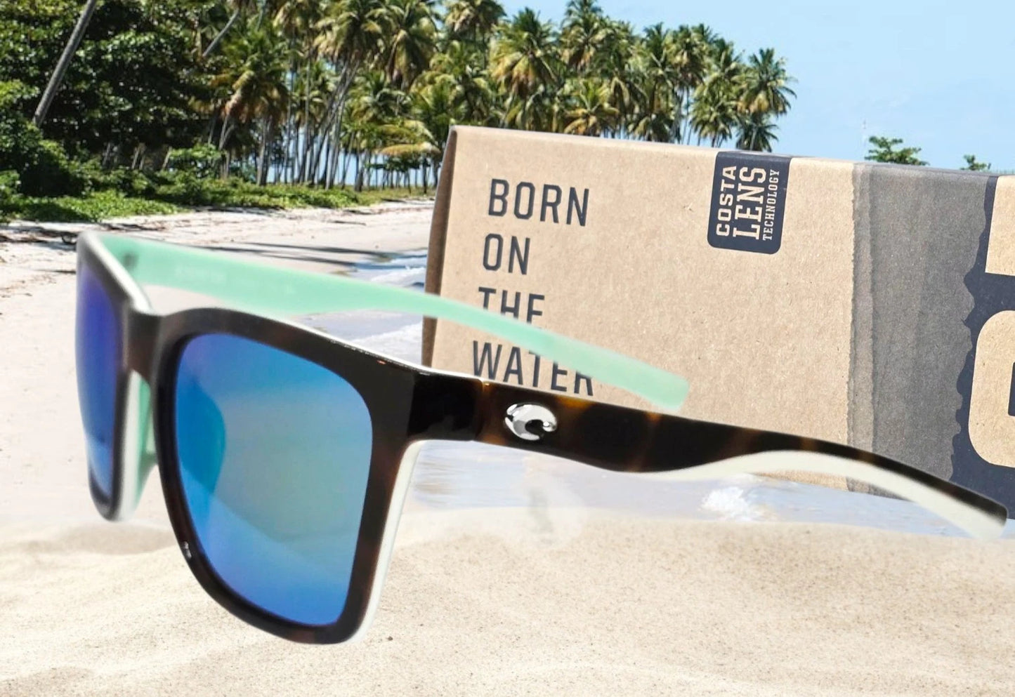 Costa Del Mar PANGA sunglasses - Tortoise/Green Mirror 580P