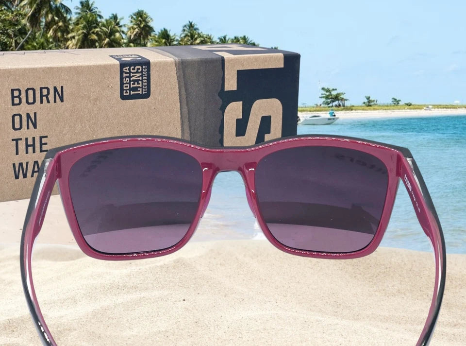 Costa Del Mar PANGA sunglasses - Shiny Black/Rose Gradient Polarized 580G