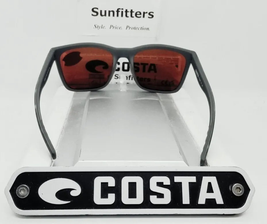 Costa Del Mar PANGA sunglasses - Matte Gray Tortoise/Green Mirror 580P