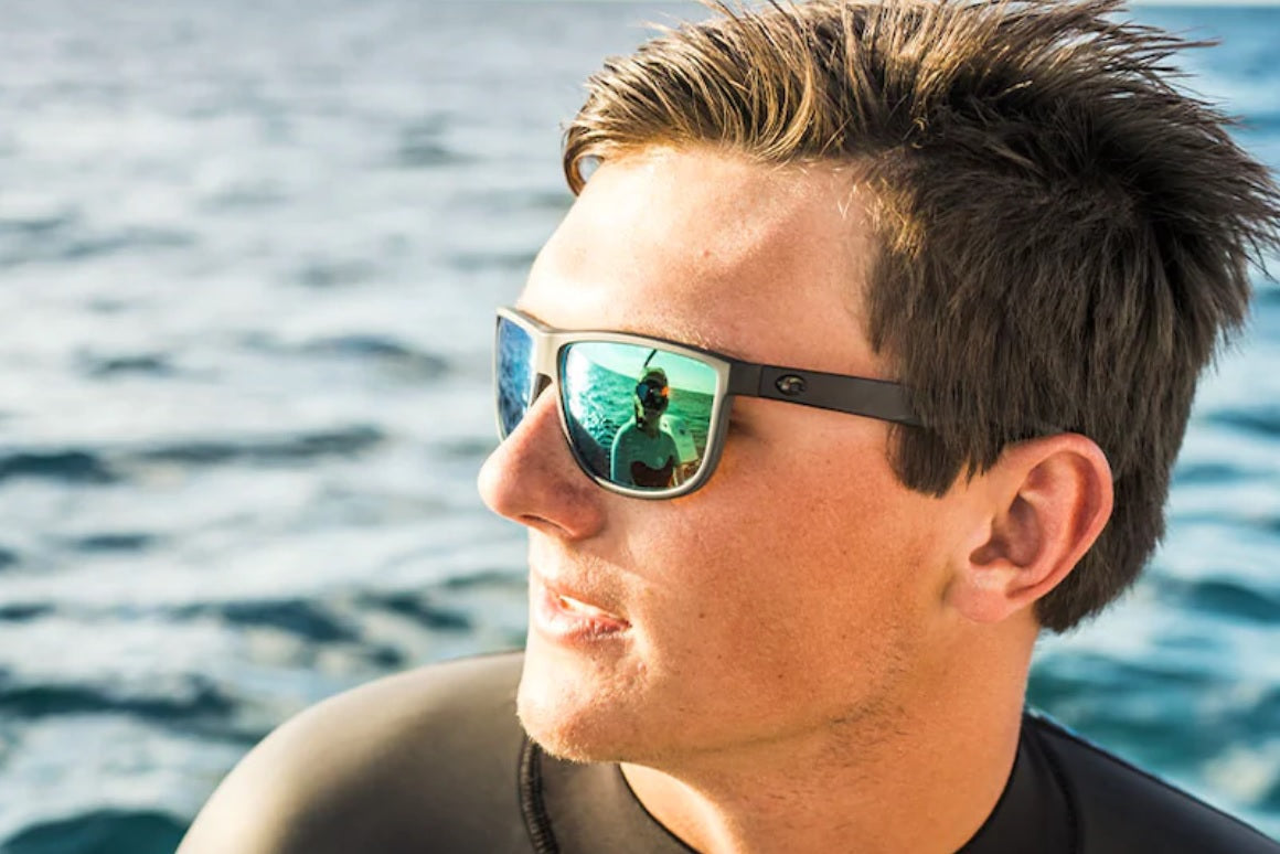 Costa Del Mar RINCONDO sunglasses - Smoke Crystal/Green Mirror 580G (GLASS)