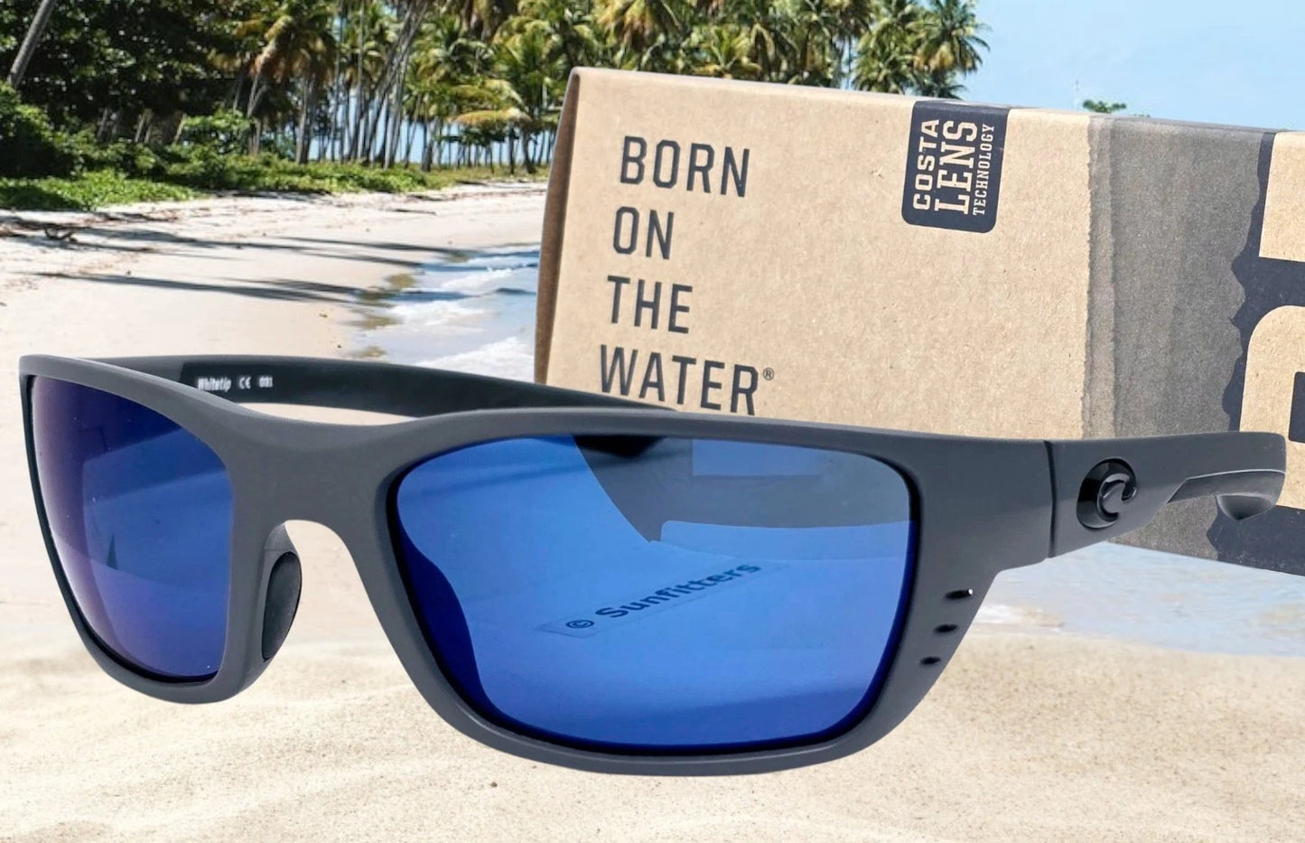 Costa Del Mar WHITETIP sunglasses - Matte Gray/Blue Mirror 580P