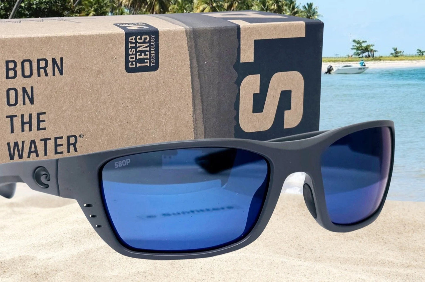 Costa Del Mar WHITETIP sunglasses - Matte Gray/Blue Mirror 580P