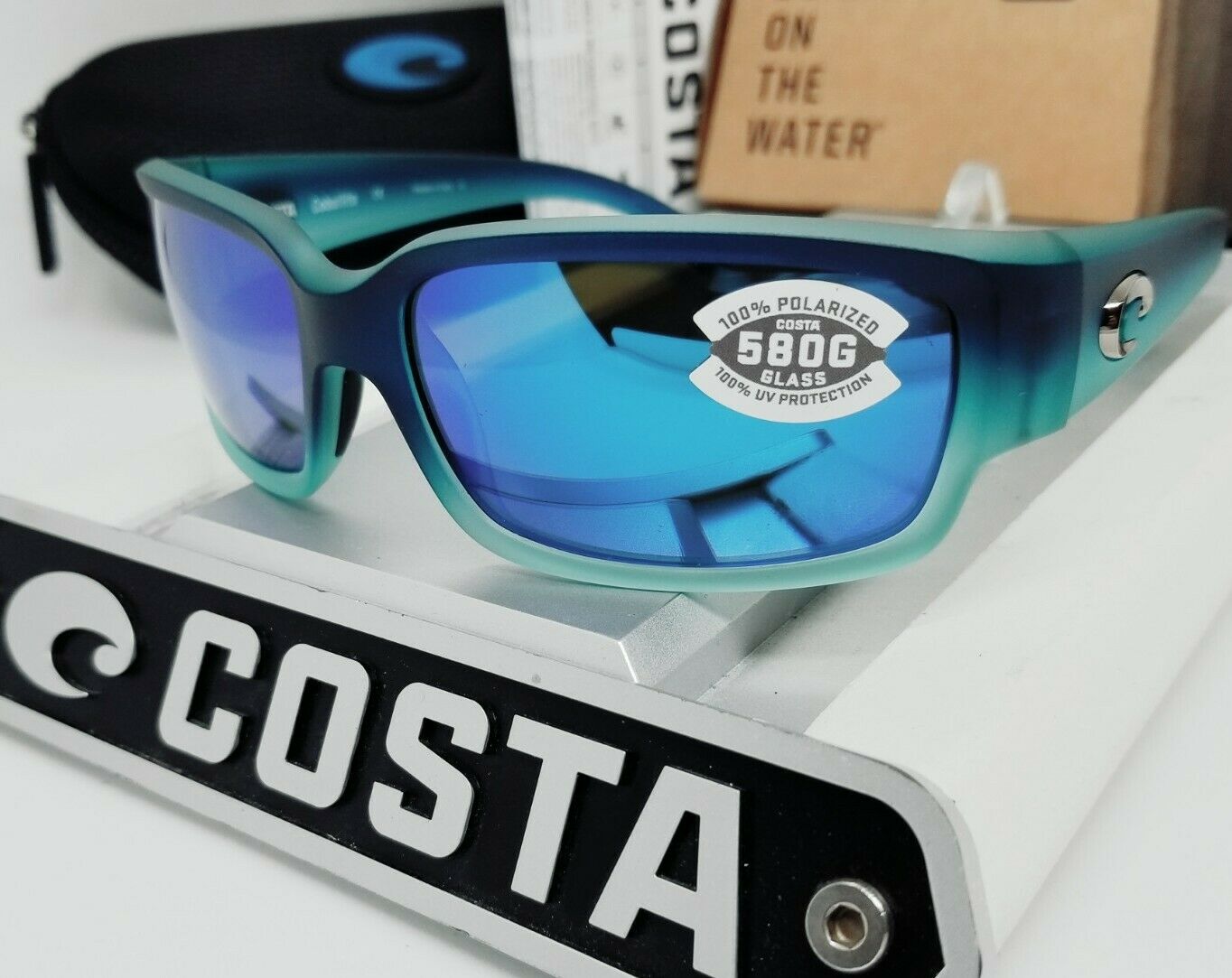 Costa Del Mar Caballito Sunglasses Matte Caribbean Fade/Blue Mirror 580P