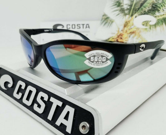 Costa Del Mar FATHOM sunglasses - Matte Black/Green Mirror 580G