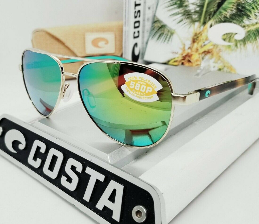 Costa Del Mar PELI sunglasses - Gold/Green Mirror 580P