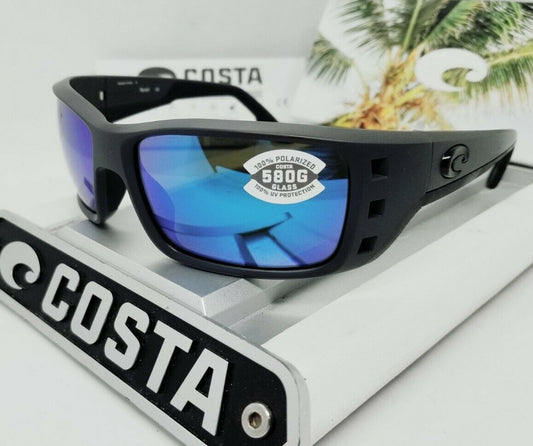 Costa Del Mar PERMIT sunglasses - Matte Gray/Blue Mirror 580G (GLASS)