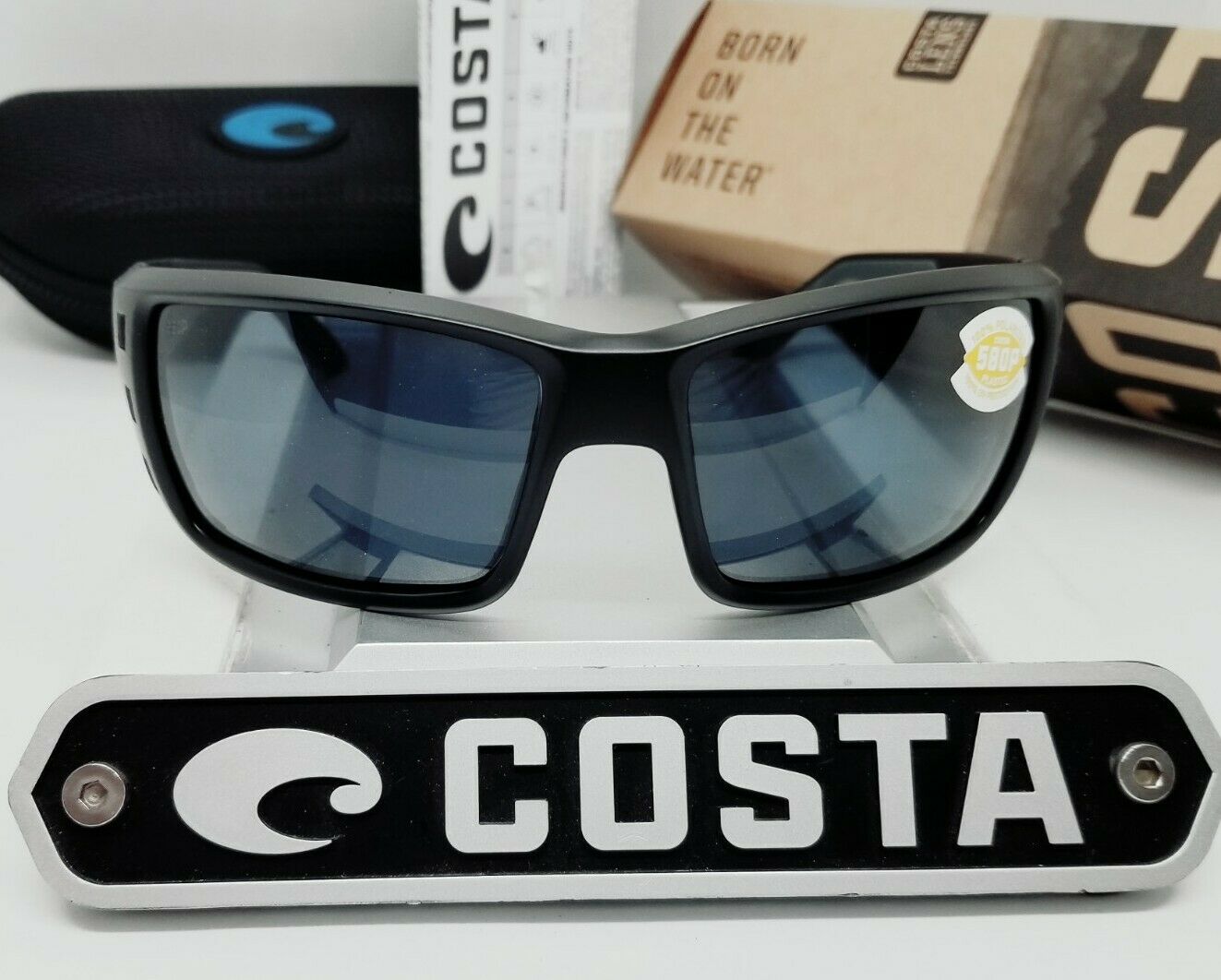 Costa Del Mar Permit Sunglasses PT-01-OGP Blackout Gray Polarized 580P