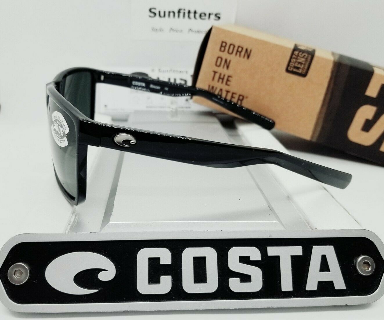 Costa Del Mar RINCON sunglasses -Shiny Black/Gray 580G (GLASS)