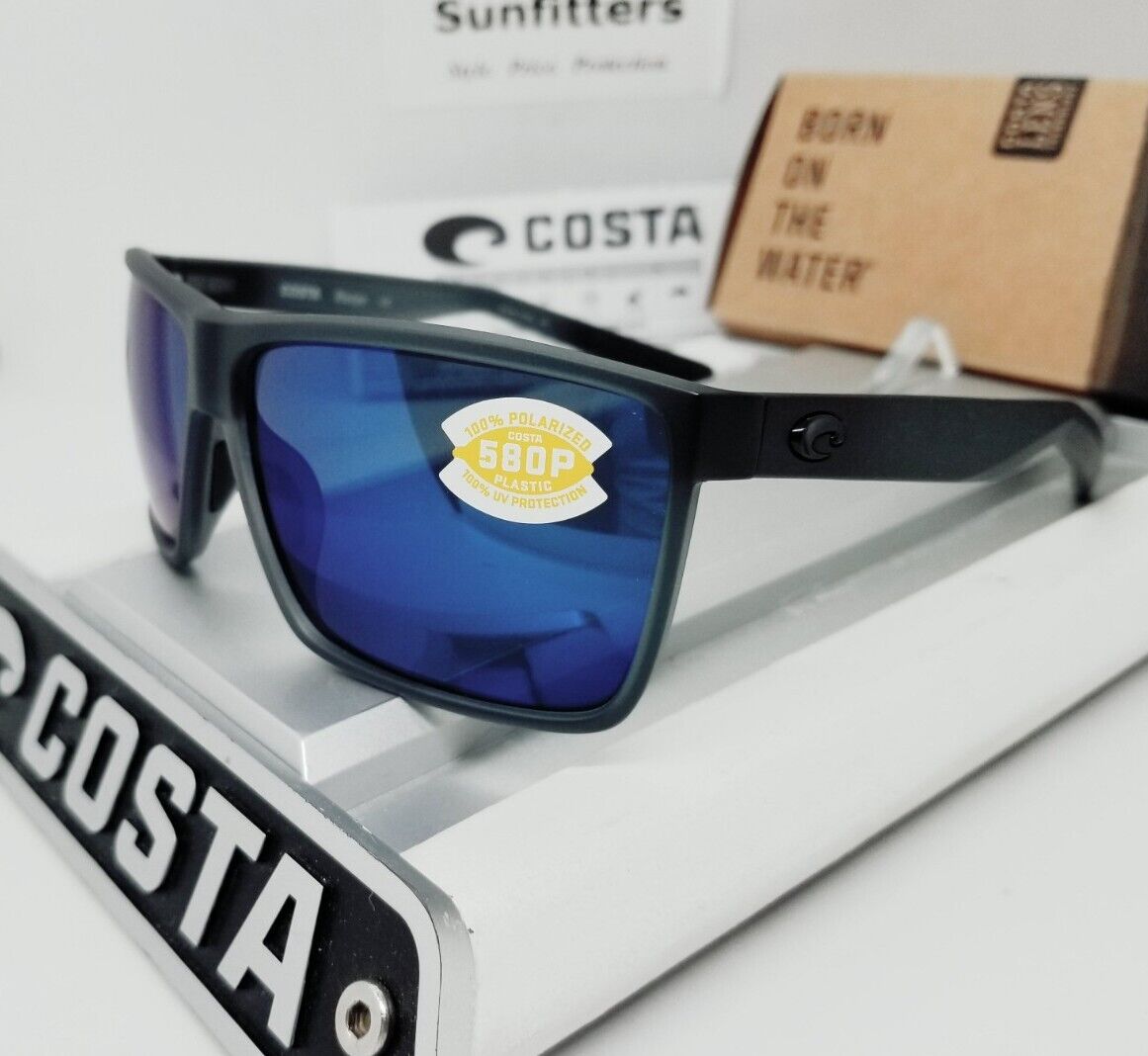 Costa Del Mar RINCON sunglasses - Matte Smoke Crystal/Blue Mirror 580P