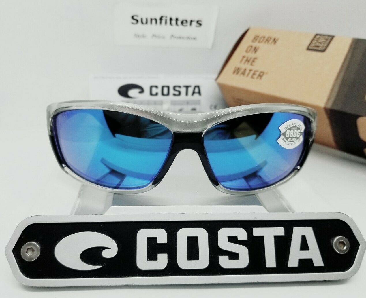 Costa Del Mar SALTBREAK sunglasses - Silver/Blue Mirror 580G