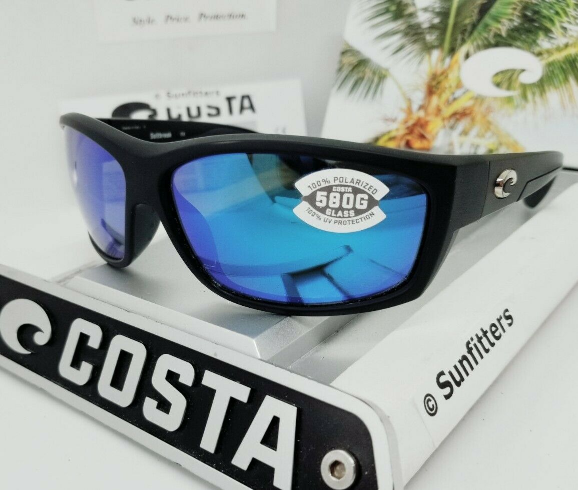 Costa Del Mar SALTBREAK sunglasses - Matte Black/Blue Mirror 580G