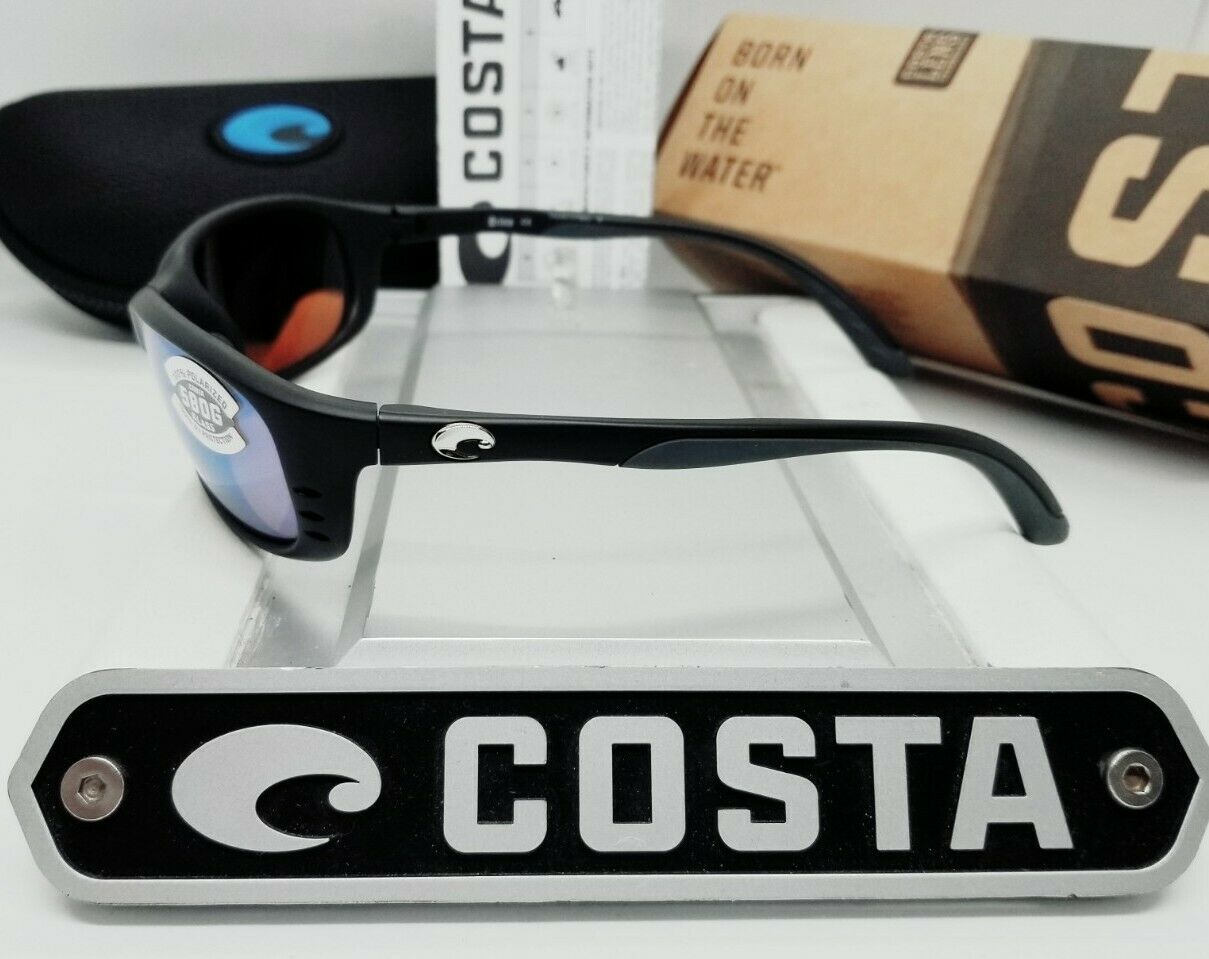 Costa Del Mar BRINE sunglasses - Matte Black/Green Mirror 580G (GLASS)