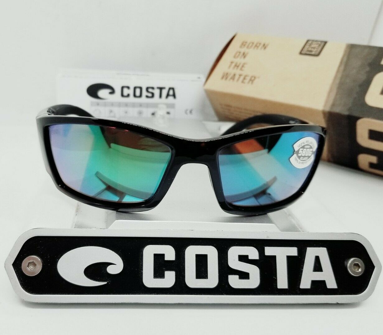Costa Del Mar CORBINA sunglasses - Tortoise/Green Mirror 580G (glass) –  sunfitters