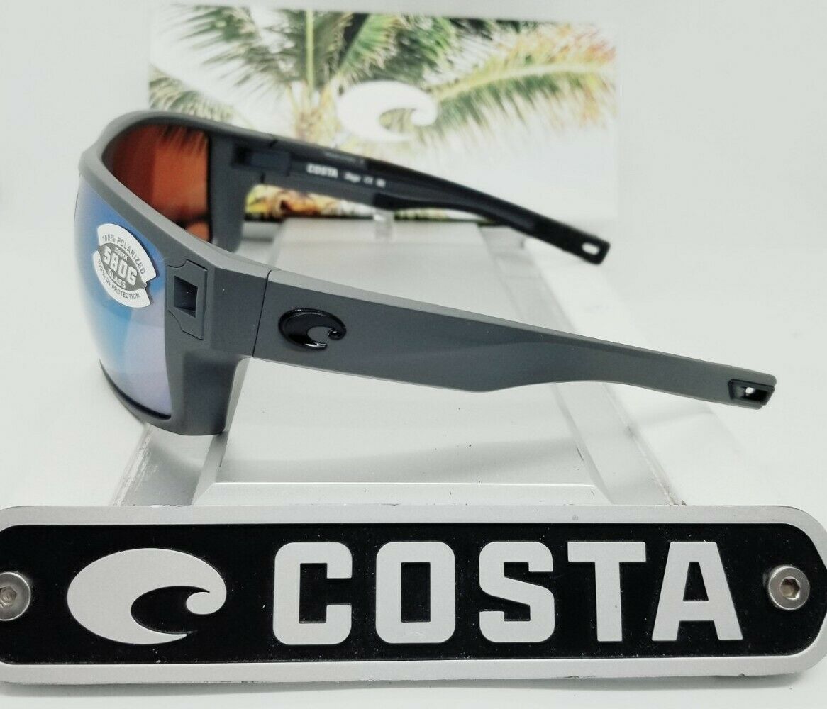 Costa Del Mar DIEGO sunglasses - Matte Gray/Green Mirror 580G – sunfitters