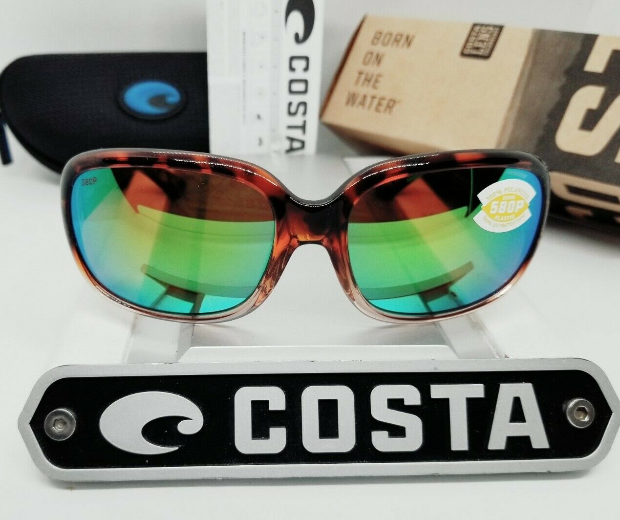 Costa Del Mar GANNET sunglasses - Tortoise Fade/Green Mirror 580P