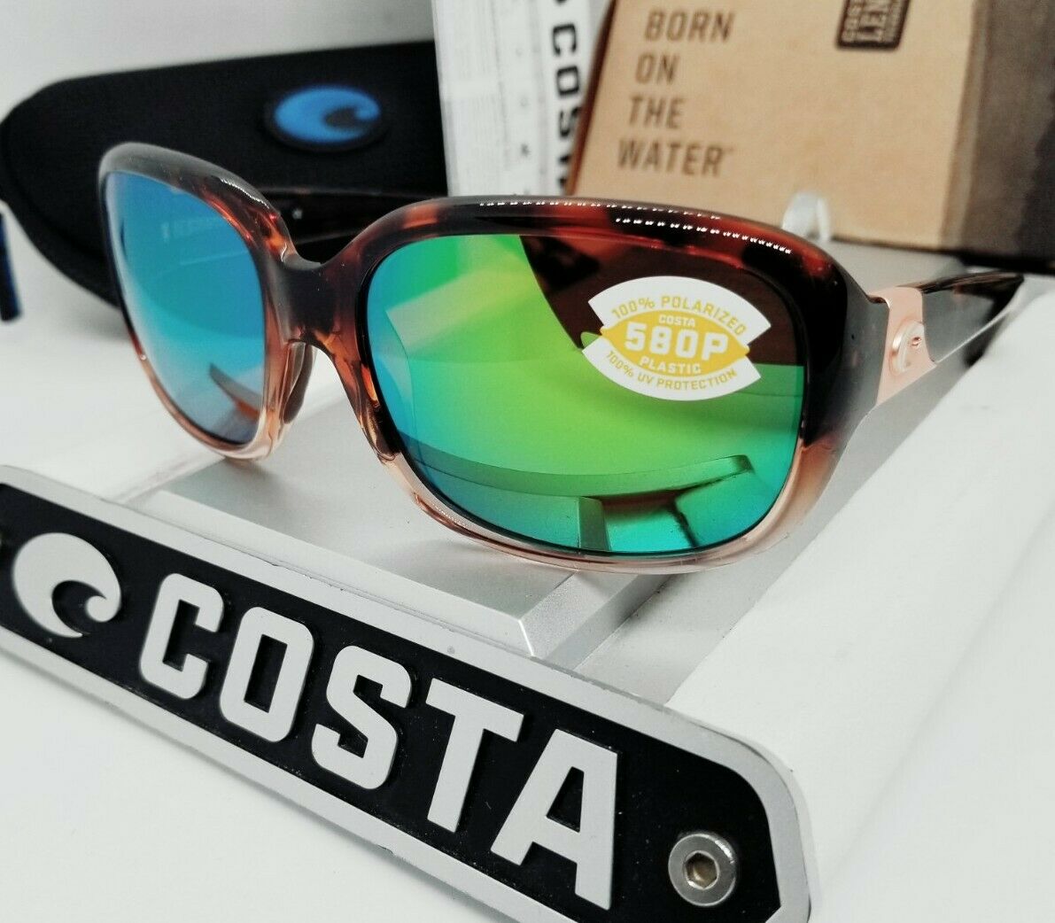 Costa Del Mar GANNET sunglasses - Tortoise Fade/Green Mirror 580P