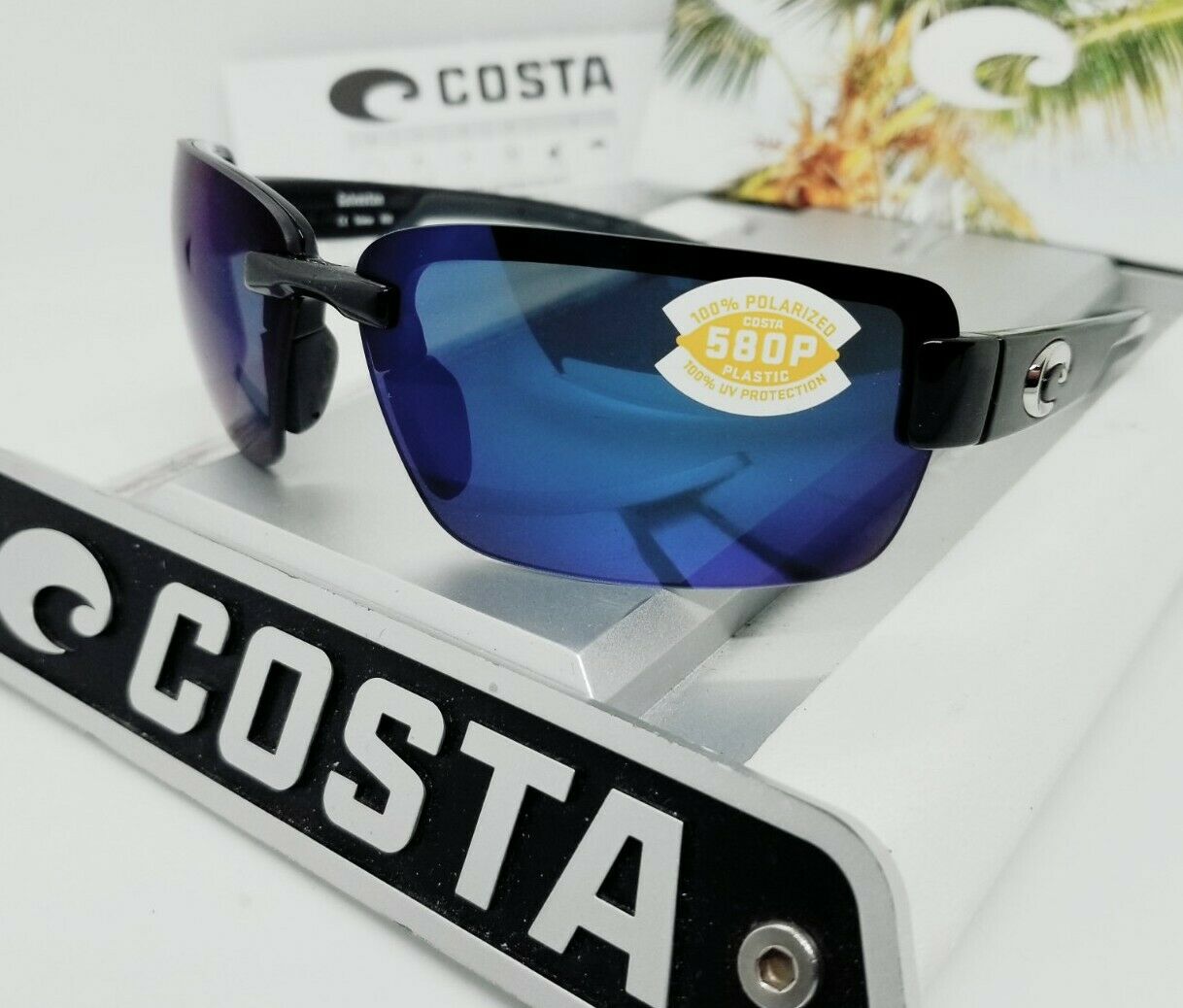 Costa Del Mar GALVESTON sunglasses - Black/Blue Mirror 580P