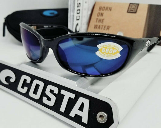 Costa Del Mar HARPOON sunglasses - Shiny Black/Blue Mirror 580P