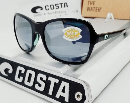 Costa Del Mar KARE sunglasses - Shiny Black/Silver Mirror 580P