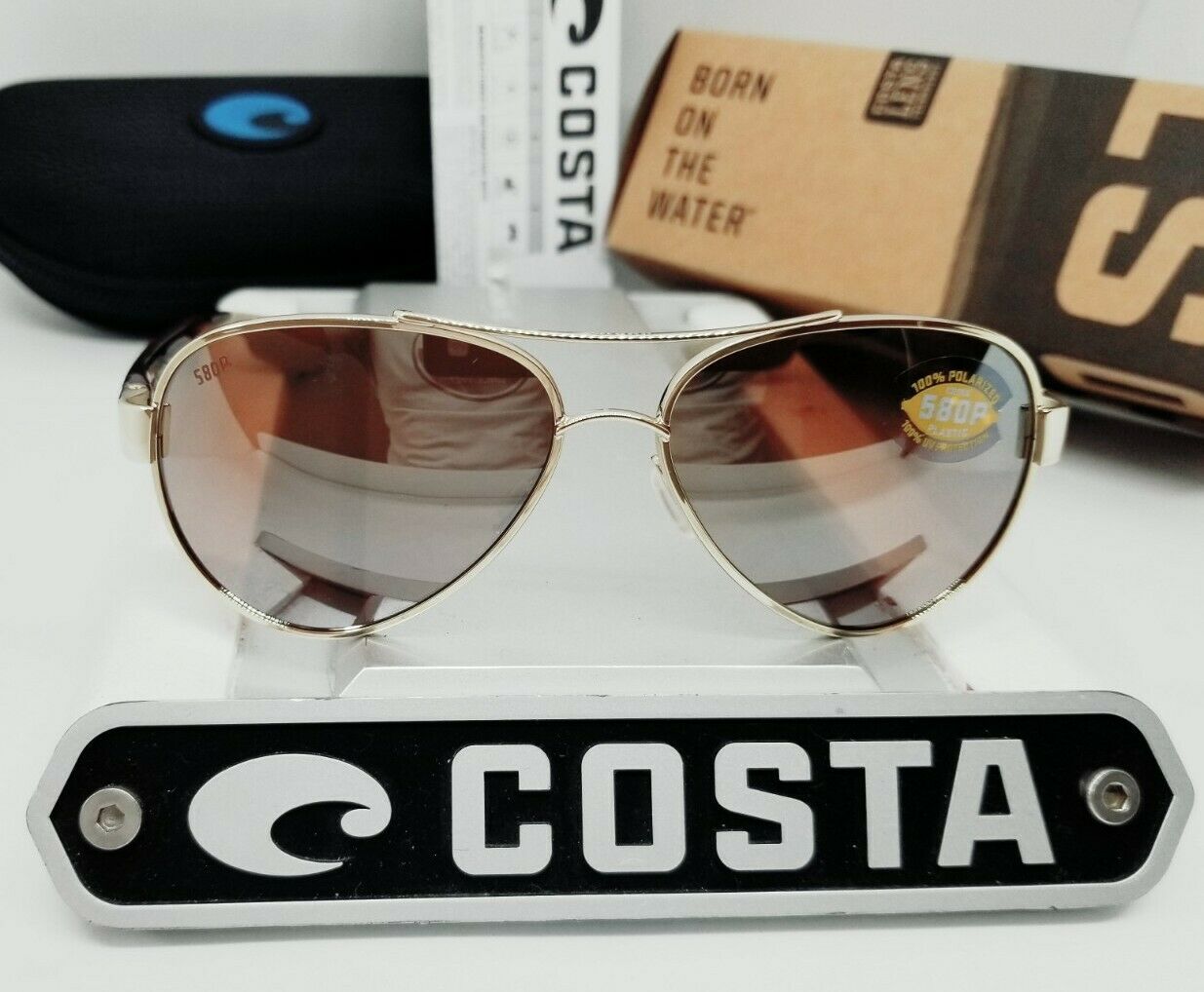 Costa Del Mar LORETO sunglasses - Gold/Silver Copper Mirror 580P