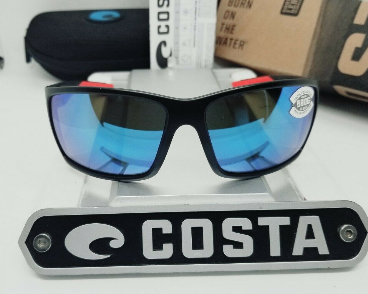 Costa Del Mar REEFTON sunglasses - Race Black/Blue Mirror 580G