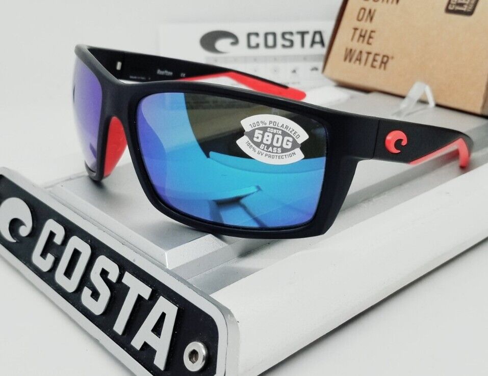 Costa Del Mar REEFTON sunglasses - Race Black/Blue Mirror 580G