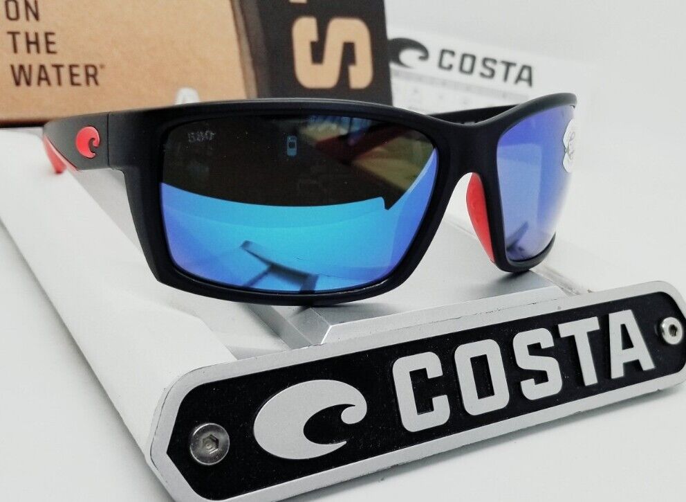 Costa Del Mar REEFTON sunglasses - Race Black/Blue Mirror 580G