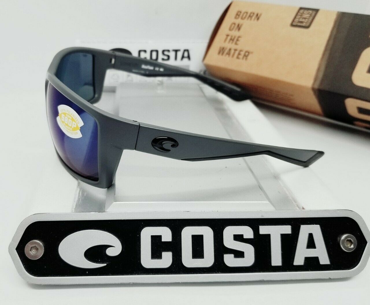 Costa Del Mar REEFTON sunglasses - Matte Gray/Blue Mirror 580P