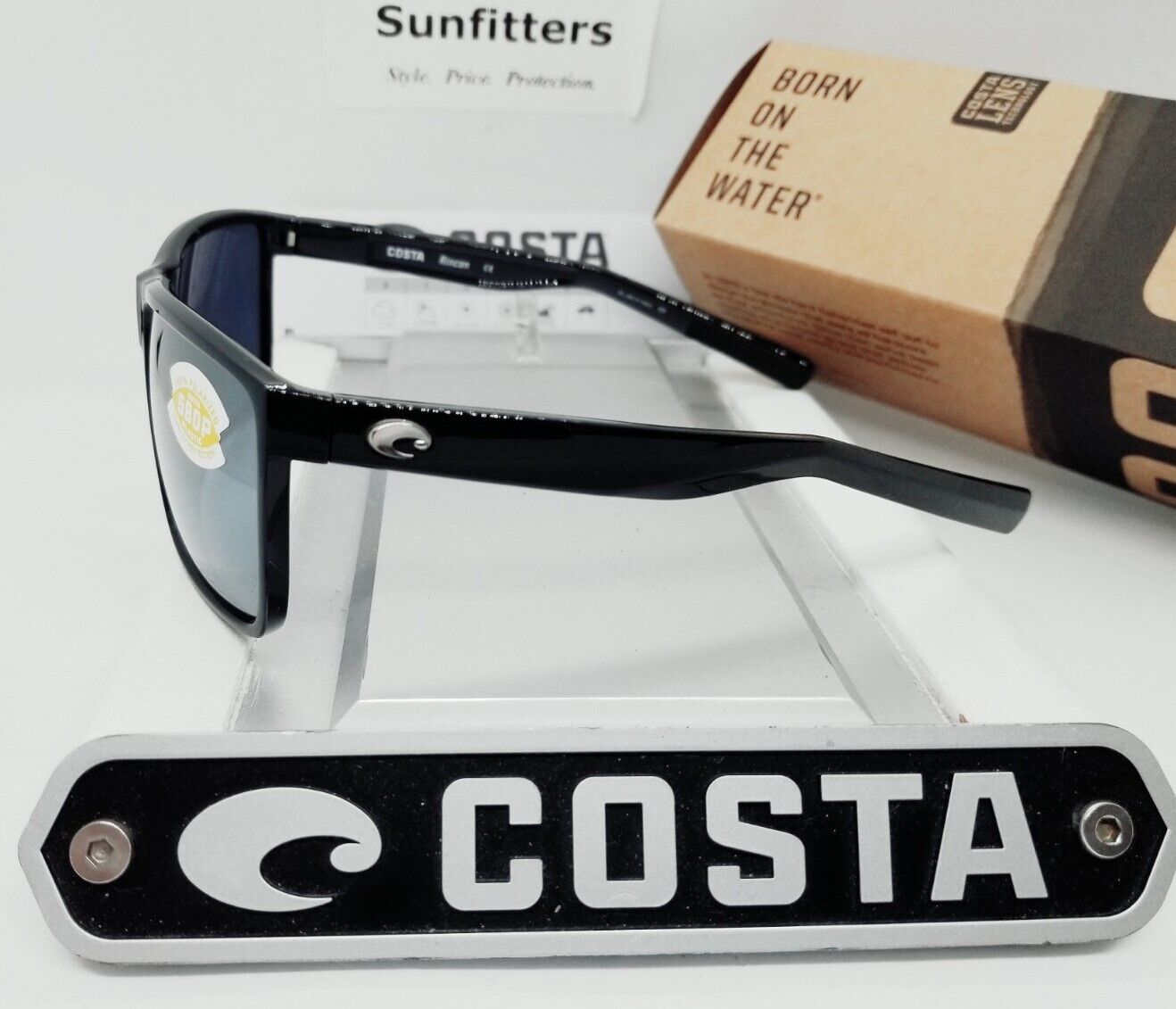 Costa Del Mar RINCON sunglasses - Shiny Black/Silver Mirror 580P