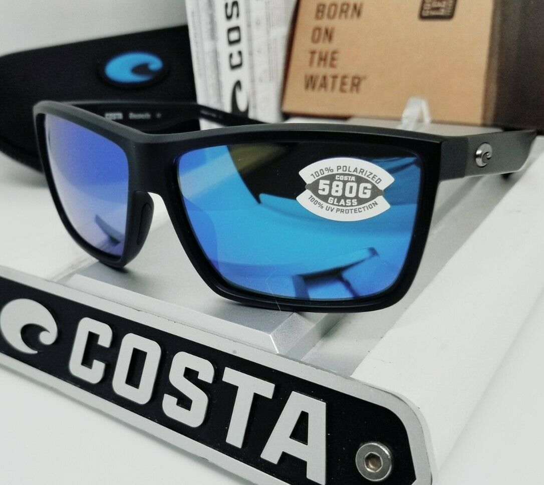 Costa Del Mar RINCONCITO sunglasses - Matte Black/Blue Mirror 580G