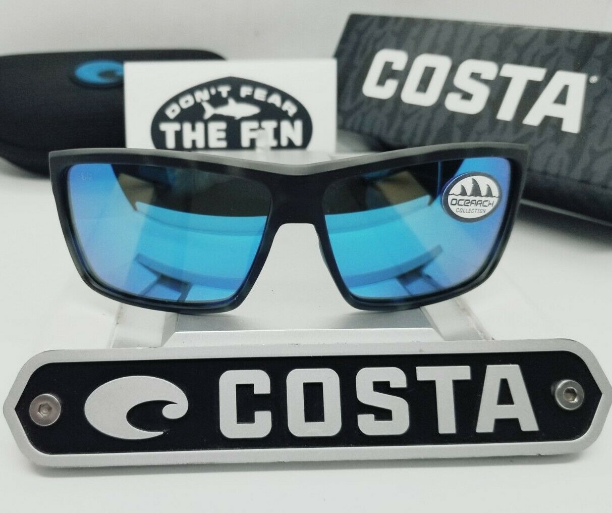 Costa Del Mar RINCONCITO sunglasses - Ocearch - Tiger Shark/Blue Mirror 580G